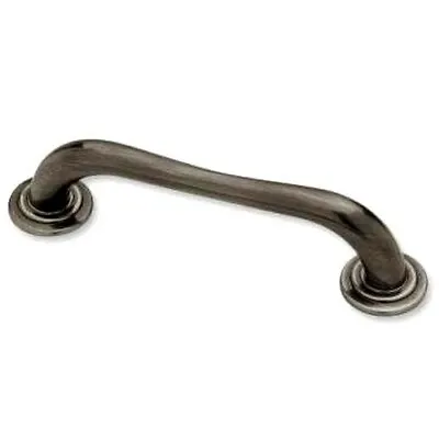 Antique Nickel Cabinet Pull Drawer Handle With Backplates Knob Hill PN0596C-BNP • $2.49