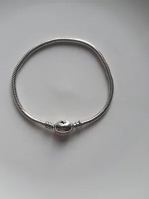 Chamilia 925 Silver Oval Clasp Snake Charm Bracelet 19cm  • £30
