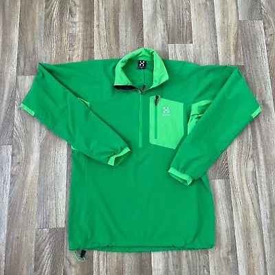 Mens Haglofs Core Jacket Mens Size Medium Green Fleece Coat Lightweight • £37.99