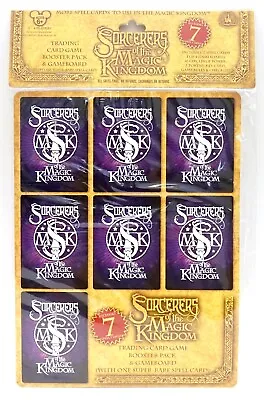 New Disney Sorcerers Magic Kingdom Trading Card Game Booster & Gameboard Pack • $17.46