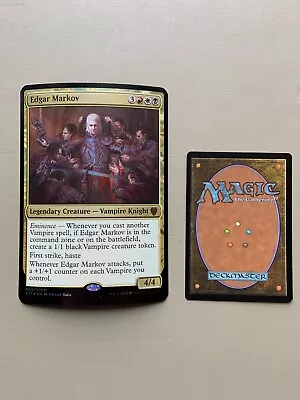 MTG LP Foil Oversize Edgar Markov X1 Commander 2017 Magic The Gathering • $19.98