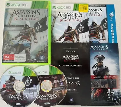 Assassins Creed IV Black Flag - Xbox 360 - Complete Special Edition - Inc Manual • $9.95