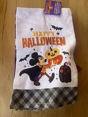 Disney Parks 2021 Mickey Happy Halloween Kitchen Dish Towel Set New • $9.99