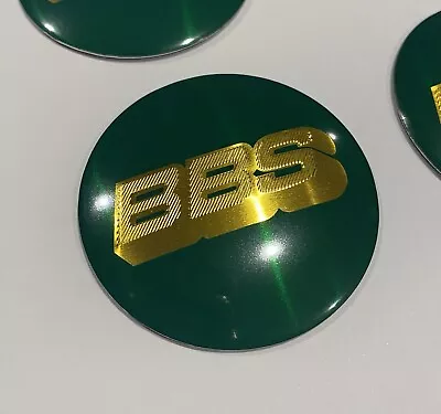 BBS Wheel Centre Caps Green & Gold 56mm Stickers/Emblems Cap • $42