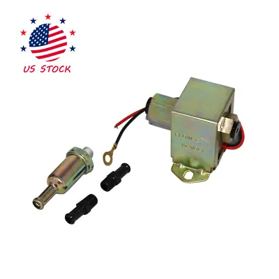 $33.97 • Buy Electric Fuel Pump 12V Solid State 4 To 6psi 130 LPH Petrol Facet Fits Universal
