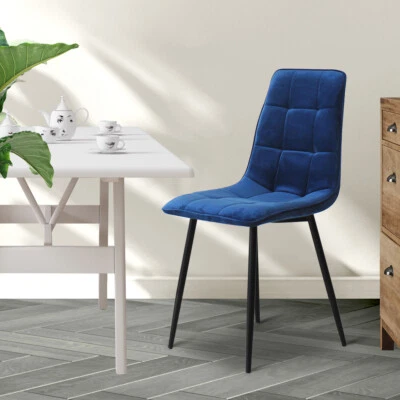 $219.99 • Buy Levede 4x Dining Chairs Kitchen Table Chair Lounge Room Retro Padded Seat Velvet