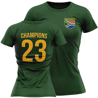 South Africa Champions 23 T Shirt Womens Shirt Rugby Sports Event Her Rugga C... • £14.99