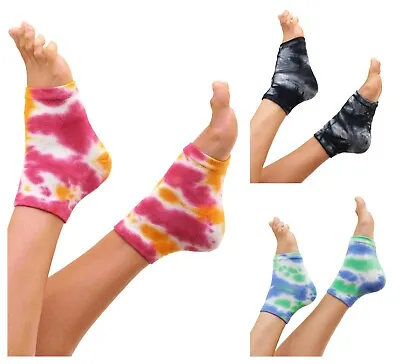 ZenToes Tie Dye Heel Socks Moisturizing Gel Repairs Cracked Dry Skin Overnight  • $16.99