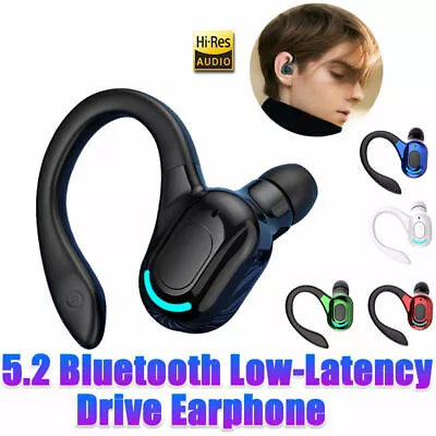 $9.89 • Buy Wireless Bluetooth 5.2 Sport Earphones Headphones Ear Hook Run Earbuds With Mic