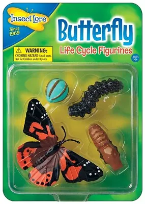 £7.50 • Buy BUTTERFLY Life Cycle 4 Stages - Outdoor Learning Insect Lore Plastic Bug Toy