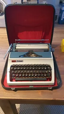 £18 • Buy Working 1970s Erika Model 42 Typewriter – New Ribbon, Case – Made In GDR...