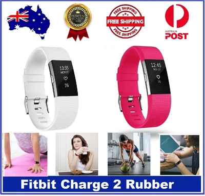 $9.99 • Buy For Fitbit Flexible Charge 2 Rubber Band Silicone Wristband Watch Strap Bracelet