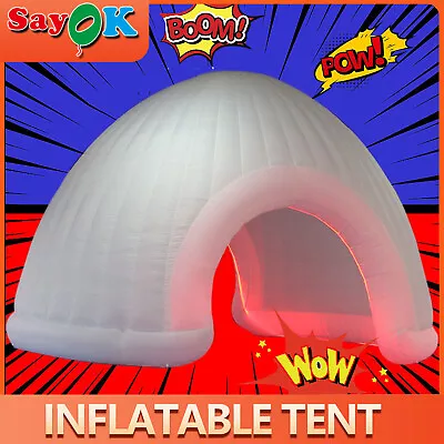 Outdoor Backyard Led Igloo Play Inflatable Lawn Tent Inflatable Party Air Dome • $1969.29