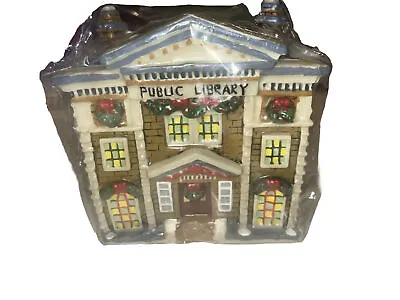 Vintage Christmas Village HOUSE Shaped Building Wax Candle Unlit 5” Micheal's • $21