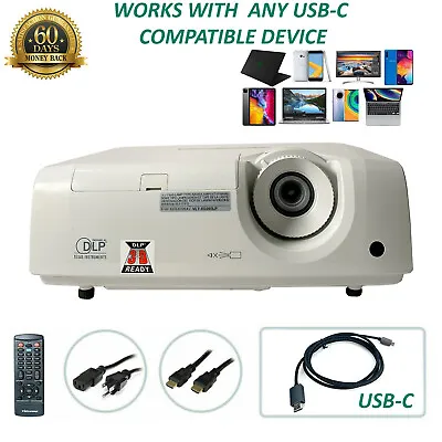 Mitsubishi XD280U DLP Projector HDMI - Professional Streaming Bundle USB-C • $153