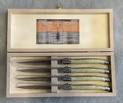 Set Of 4 Laguiole Steak Knives - Box Set • $49