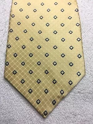 Nautica Mens Tie Yellow With Blue 4 X 60 • $21.74