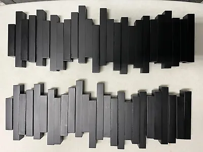 2 Umbra Sticks 5-Hook Multi Wall Hooks Coat Rack Black Modern Unique Art Home • £48.64
