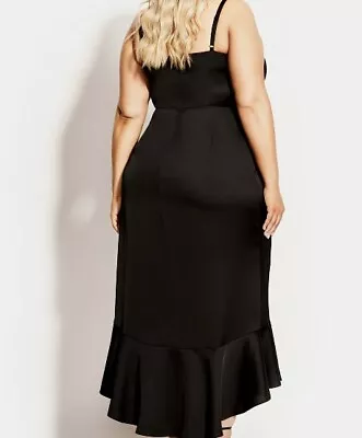 CITY CHIC Mermaid Dress In Black - Size 24 - RRP$179.95 • $40