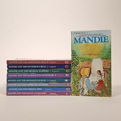 Mandie Christian Chapter Book Middle Grade Lot Of 9 PB Lois Leppard #2 8 10-16 • $25.16