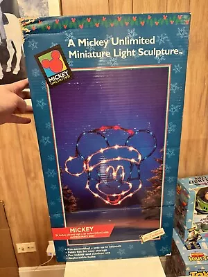 Mr Christmas Mickey Unlimited Miniature Light Sculpture New In Box • $49.99