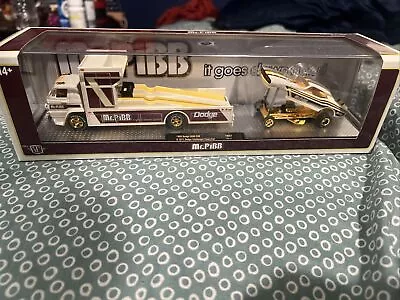 M2 Machines Chase Hauler MR. PIBB 1966 L600 COE 1971 Dodge Challenger Funny Car  • $40