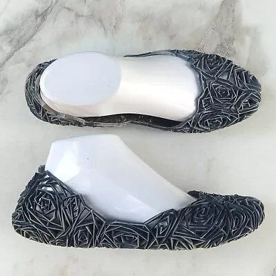 Melissa Campana Slip On Flats Women's Size 8 Blue Floral • $27