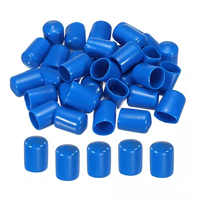 20pcs Rubber End Caps Cover 5/8  Vinyl Screw Thread Protector Round PVC Vacuum • $6.71