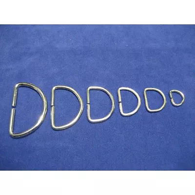 Metal D Rings Buckles For Webbing Strap Tape 10 12 16 20 25 30 35 40 50 Mm • £21.99