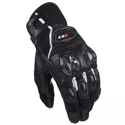 LS2 Spark 2 Mens Motorcycle Leather Gloves Sports Race Style Motorbike Glove • £59.99