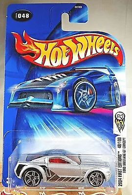 2004 Hot Wheels #48 First Editions 48/100 FORD MUSTANG GT CONCEPT Silver W/Pr5Sp • $7.30