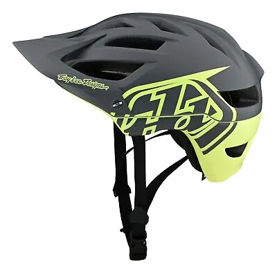 Troy Lee Designs TLD A1 MIPS MTB Helmet Classic Grey/Yellow Medium/Large M/L NEW • $79.95