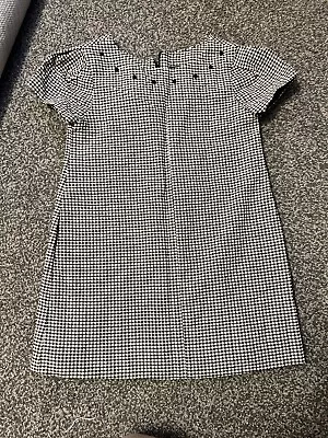 Zara Girls Black / White Checked Short Sleeved Dress - Age: 3-4 Years  • £0.99