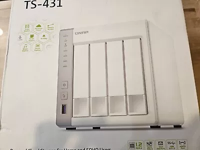 QNAP TS-431 NAS Cloud Storage • $271.99