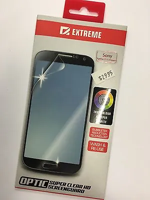 Sony Xperia Z1 Compact Twin Pack Extreme Optic SuperClear HD Screen Protectors • $9.95