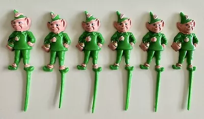 Vintage VTG St. Patrick's Day Leprechaun Cupcake Cake Cocktail Decorations Picks • $9.99