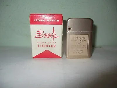$19.99 • Buy Bower's Vintage Engraved Lighter Paterson Heat Treat Inc., Center Line, Michigan