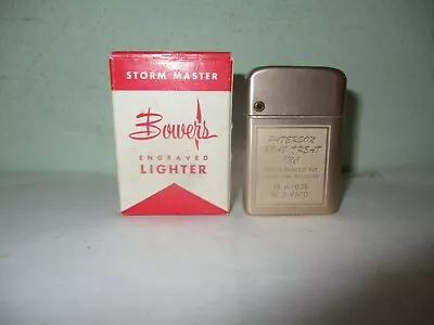 $19.99 • Buy Bower's Vintage Engraved Lighter Paterson Heat Treat Inc., Center Line, Michigan