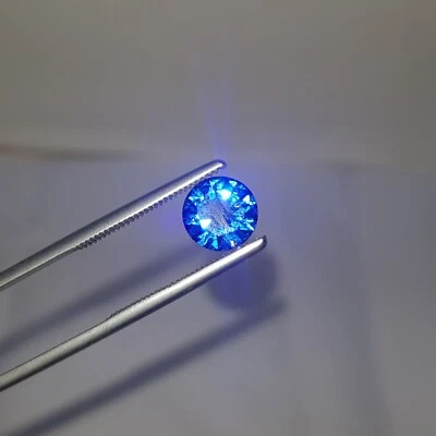 $0.01 • Buy 4.5 Ct Certified Natural Rare Round Blue Zircon Diamonds VVS Loose Gems V-949