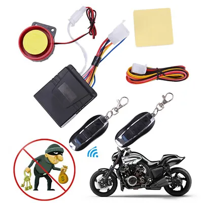 Motorcycle Remote Control Anti-theft Alarm Security System Engine Start Arming • $15.95