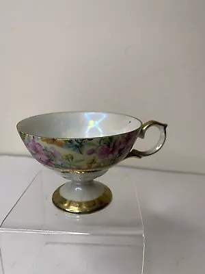 Vintage Letton China England Bone China Tea Cup Floral Flower 1424 Hand Painted • $5.58