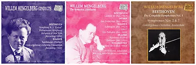 3 Used WILLEM MENGELBERG CDs LOT Beethoven Wagner Brahms Tchaikovsky Liszt Weber • $16.63
