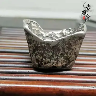1pc Chinese Antiques Antique Qing Dynasty Silver Ingots • $20.81