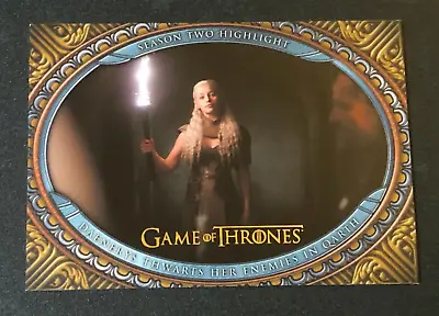 2022 GAME Of THRONES #18 Daenerys Thwarts Enemies EMILIA CLARKE Gold Foil/50 🐲 • $22.74