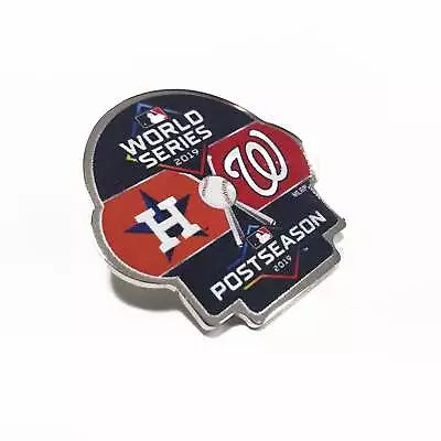 2019 MLB World Series Dueling Houston Astros Washington Nationals Lapel Pin • $8.99