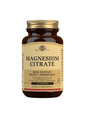 £14.99 • Buy Solgar Magnesium Citrate - 120 Tablets