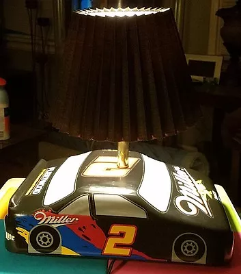 🏁NASCAR🏁Rusty Wallace #2 Black Thunderbird Car Shaped Desk Lamp Miller Racing • $56.75