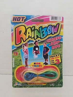 $11 • Buy Hot Rainbow Chinese Jump Rope, Tricky Jump Rope, Stretchable Multi-Color - NEW 