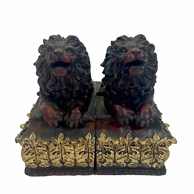 Vintage Chinese Laying Lions Bookends • $49.99