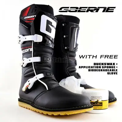 Gaerne Balance Classic Black Trials Boots FREE Ducks Wax And FREE Delivery • $337.26